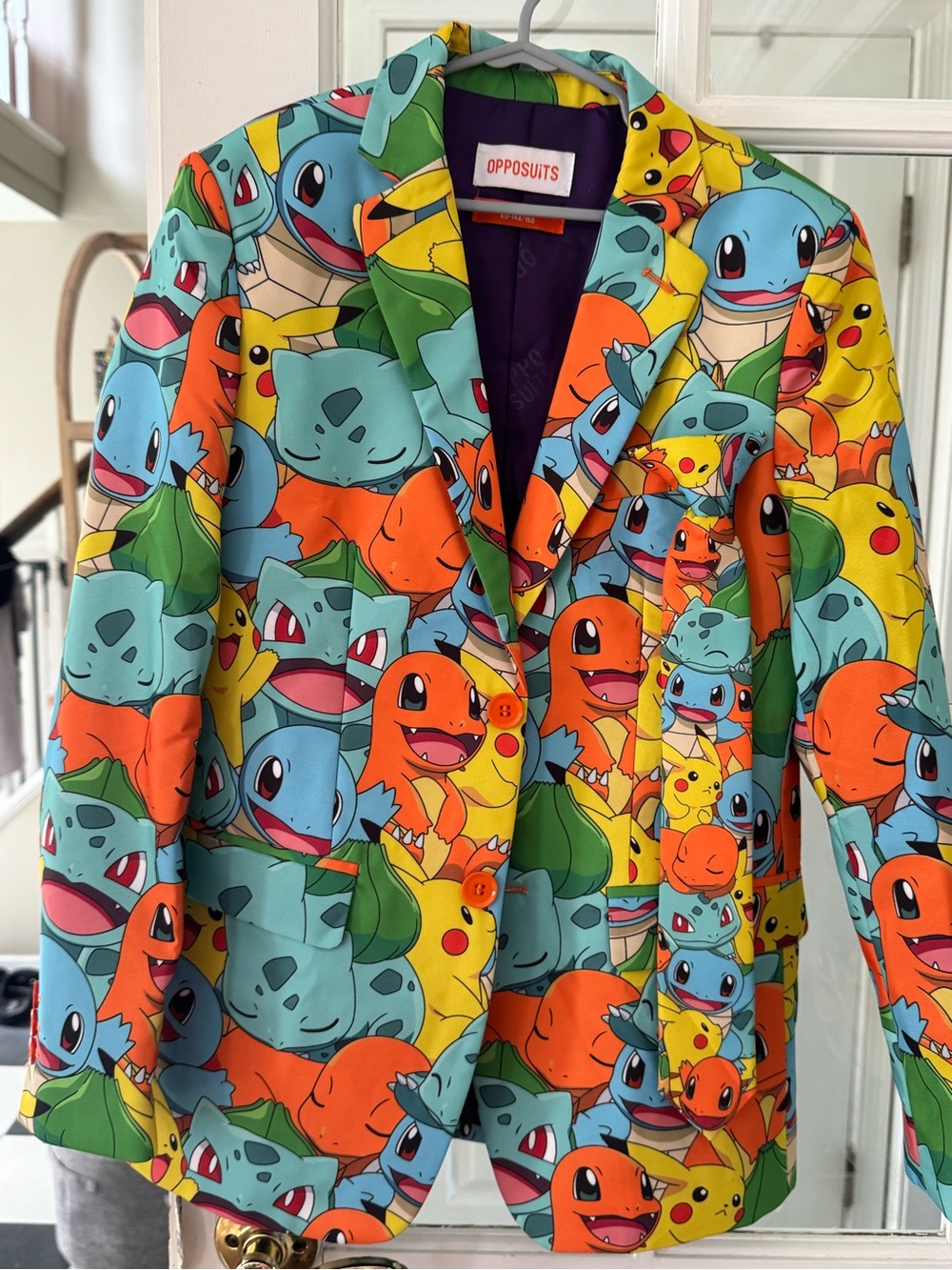 OppoSuits Pokémon Starter Characters Blazer & Tie Size 12Y - Picture 3 of 6